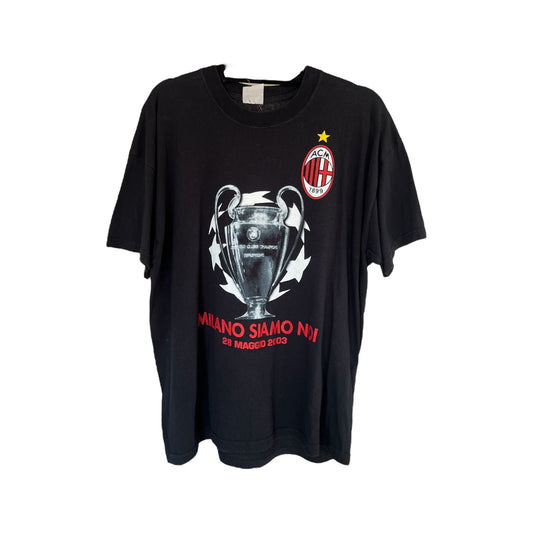 AC MILAN CHAMPIONS LEAGUE T-SHIRT 2003 L
